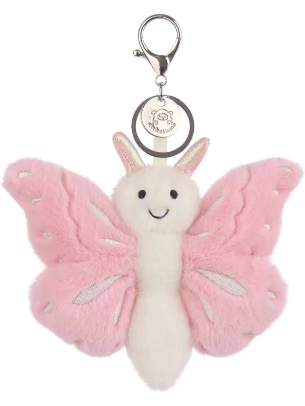 Cute Butterfly Plush Keychain for Kids, Soft Stuffed Toy for Backpack or Purse